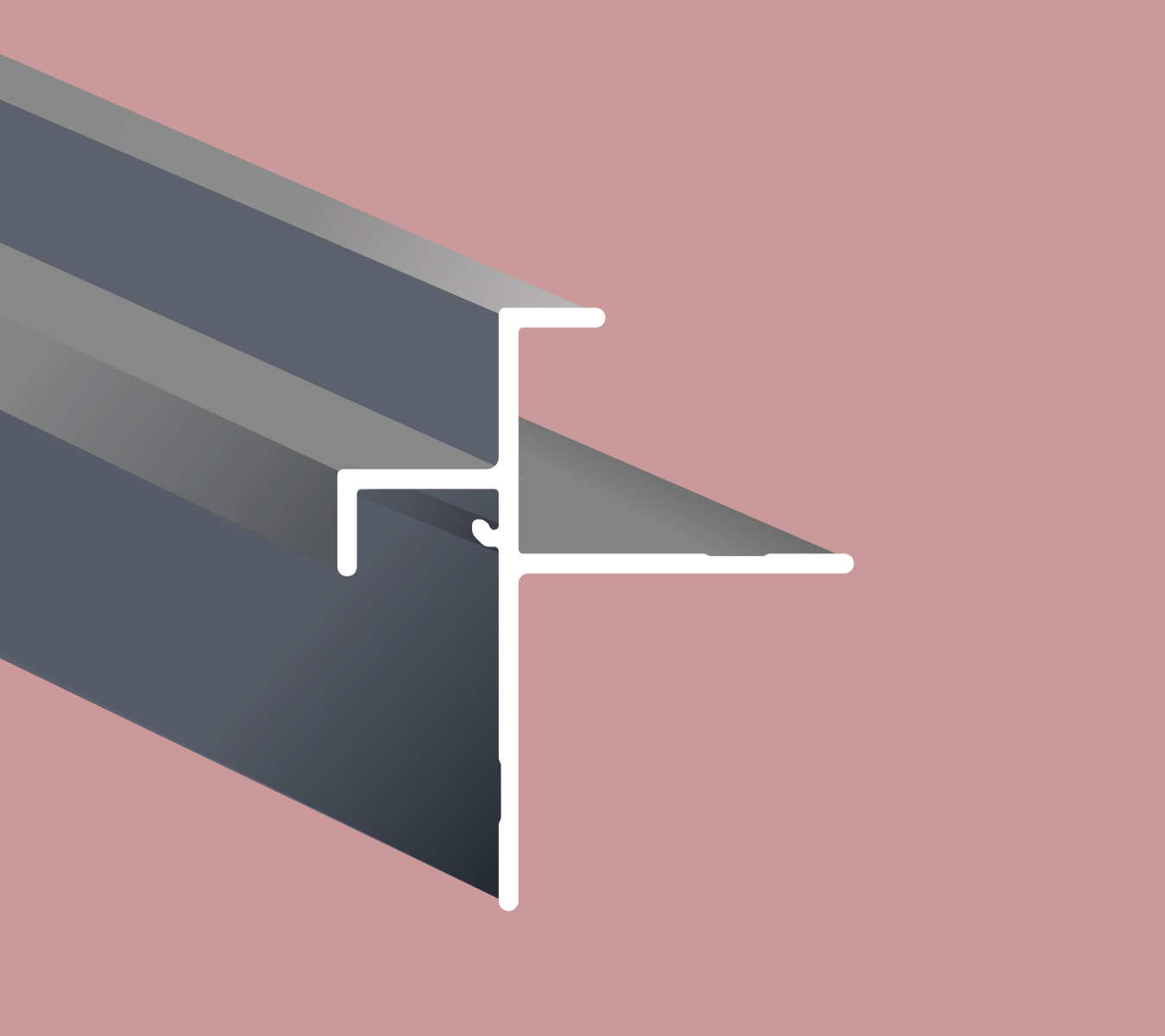 black aluminium corner and transition trim for fiber cement sidings