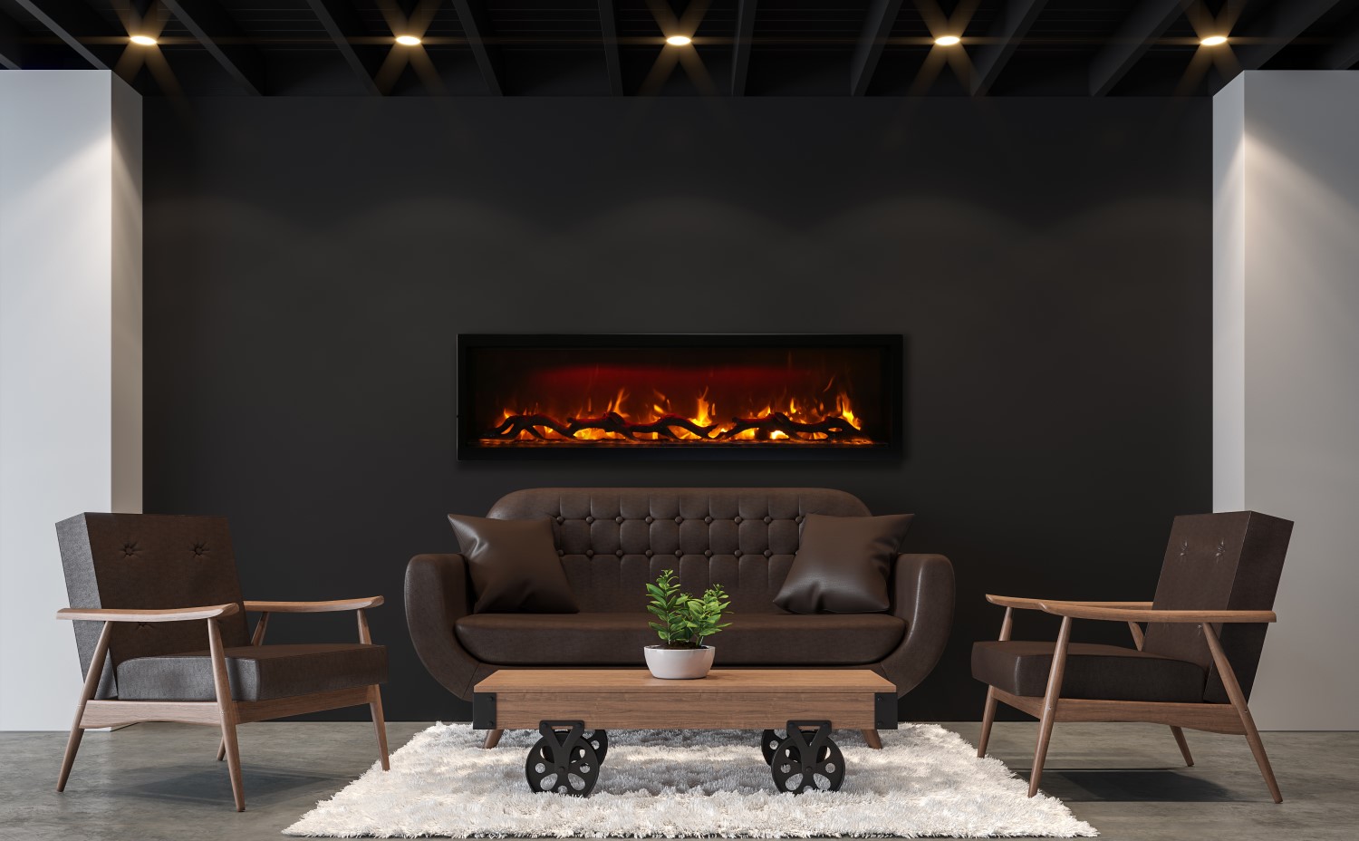 Indoor Ambiance Impressionnist 60 electrical fireplace