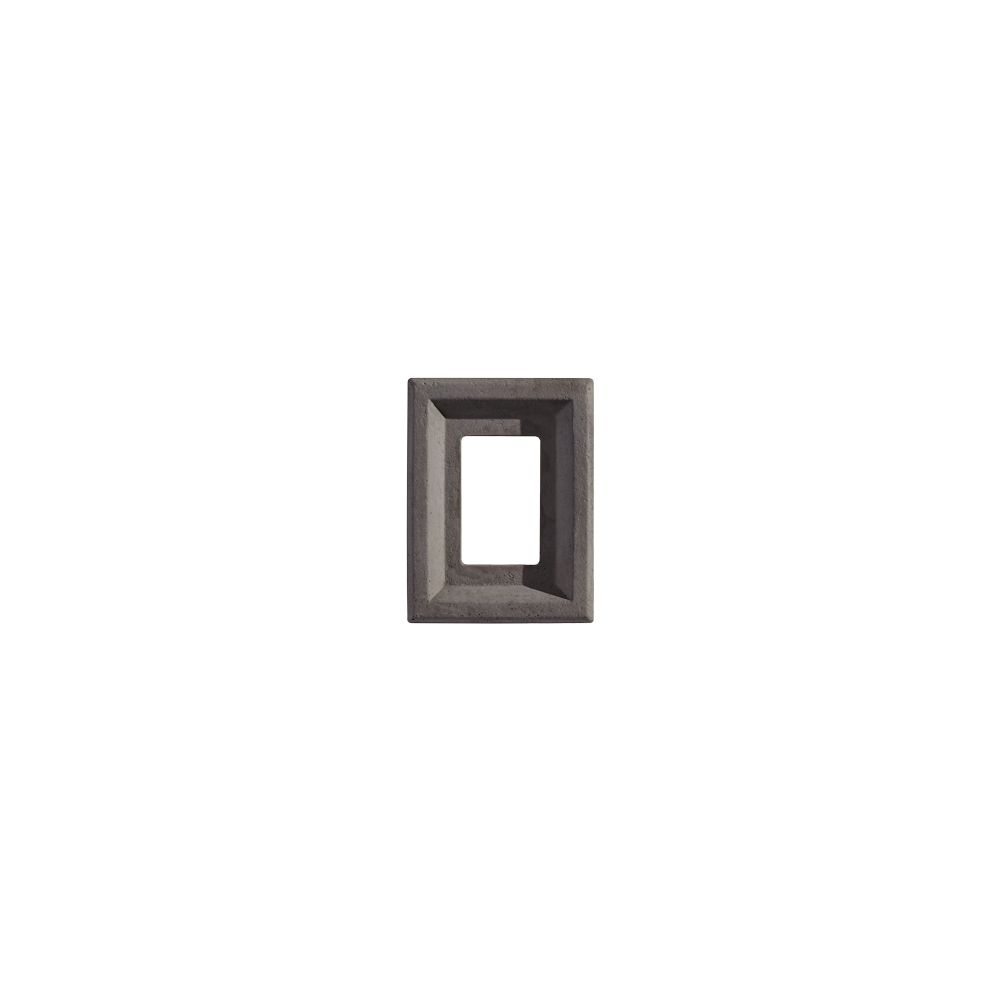 Beonstone electrical outlet fixture in black