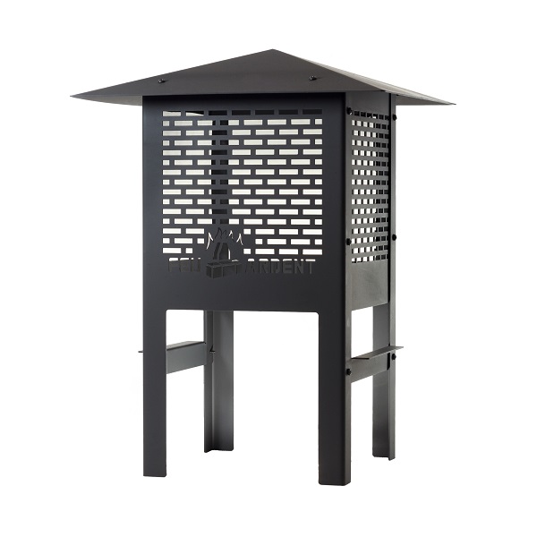 Image Chimney cap with screen for Feu Ardent fireplaces #125 / #130-3 / #200 / 300-2D