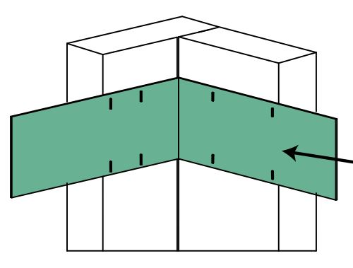 Image James Hardie HardieTrim™ Corner Tabs for NT3 boards