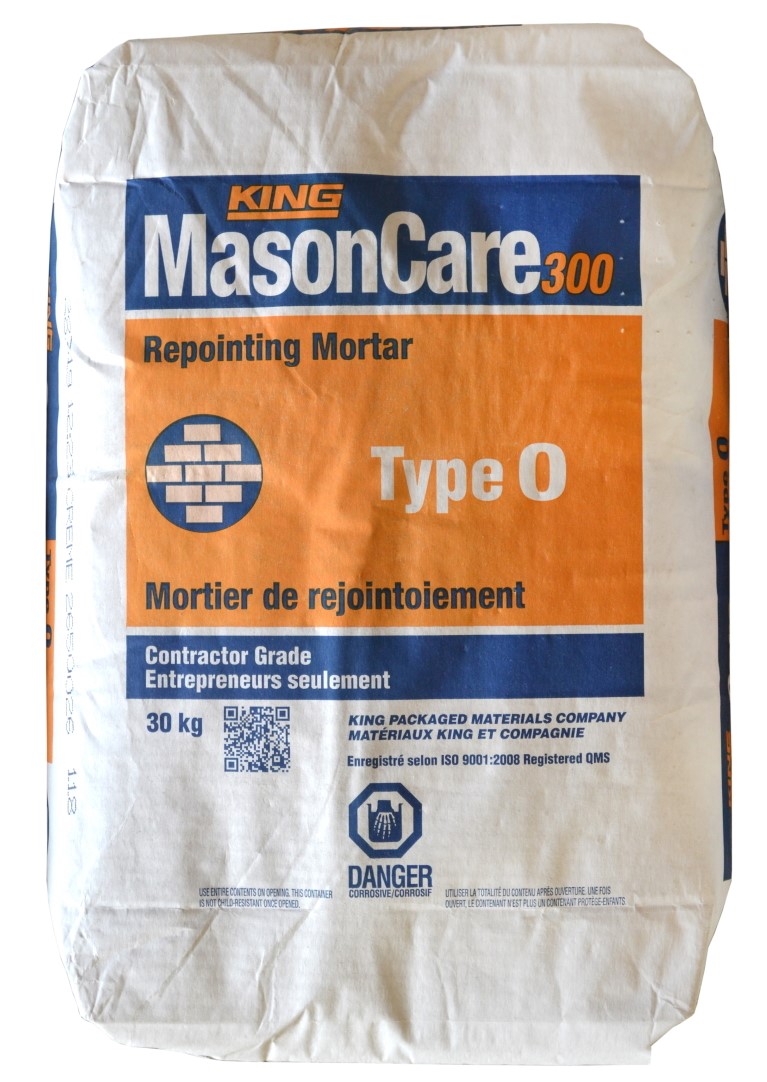 Image Pre-mixed mortar type O MasonCare 300 - 30kg - Grey                                                                                                   