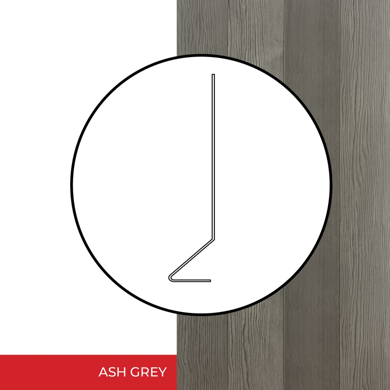 Image Starter strip for MAC Harrywood Plus steel siding in ash grey                                                                                         