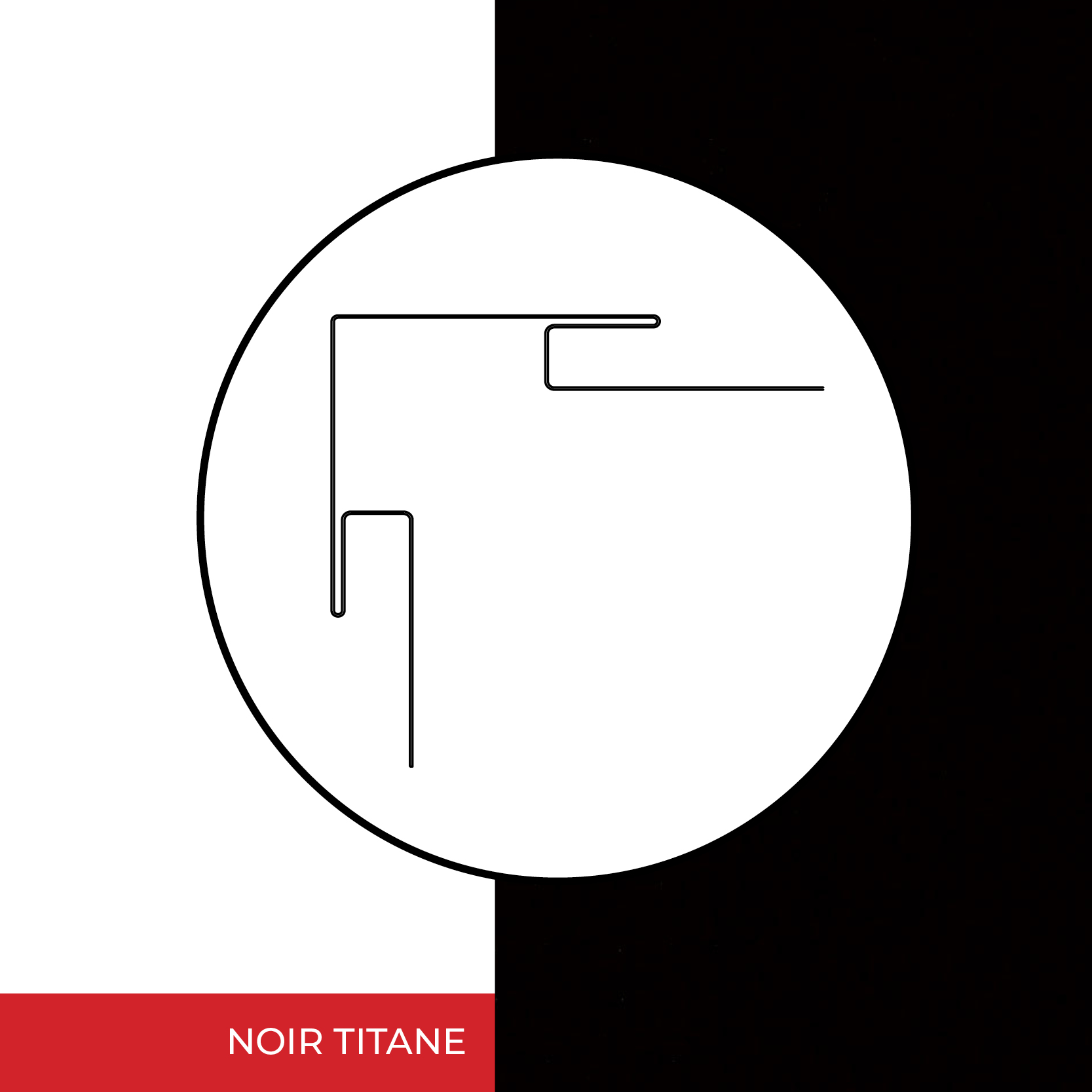 Image Moulure de coin extérieur avec J intégré - Norwood, Norwood Mini - Noir Titane