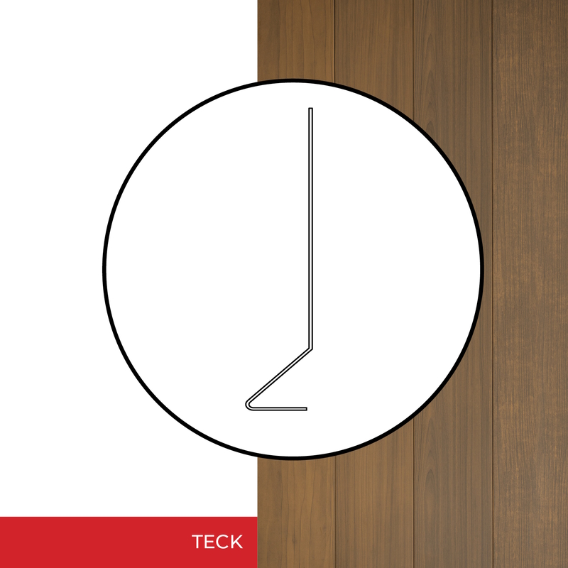 Image Moulure de départ pour revêtement Harrywood Plus de couleur teck                                                                                      