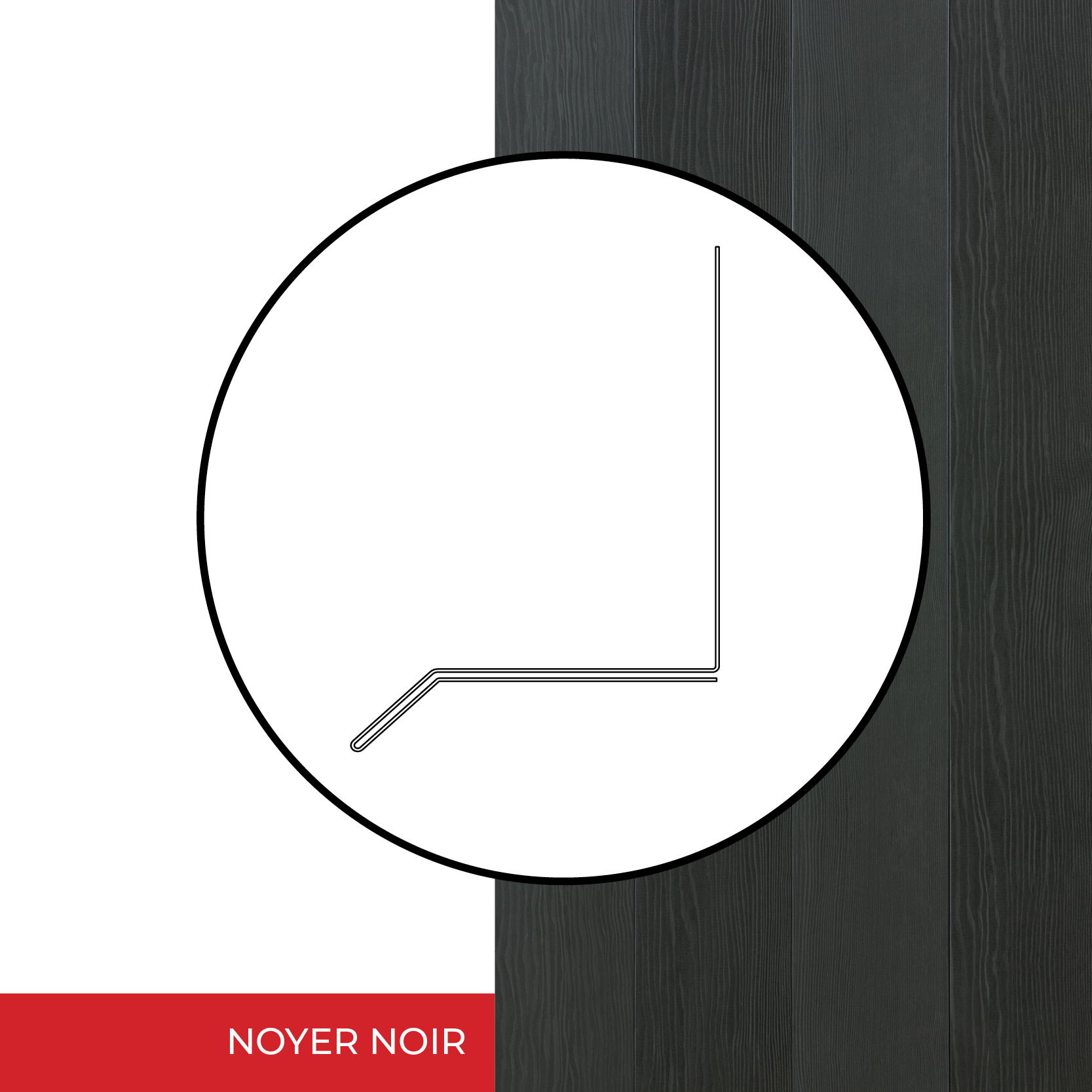 Image Moulure solin double - Harrywood, Norwood - Noyer Noir