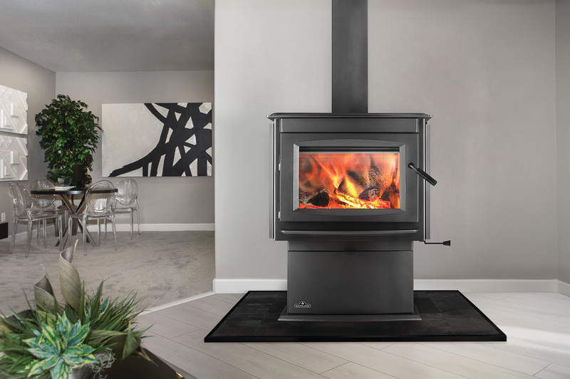 Napoleon S25 wood burning stove room