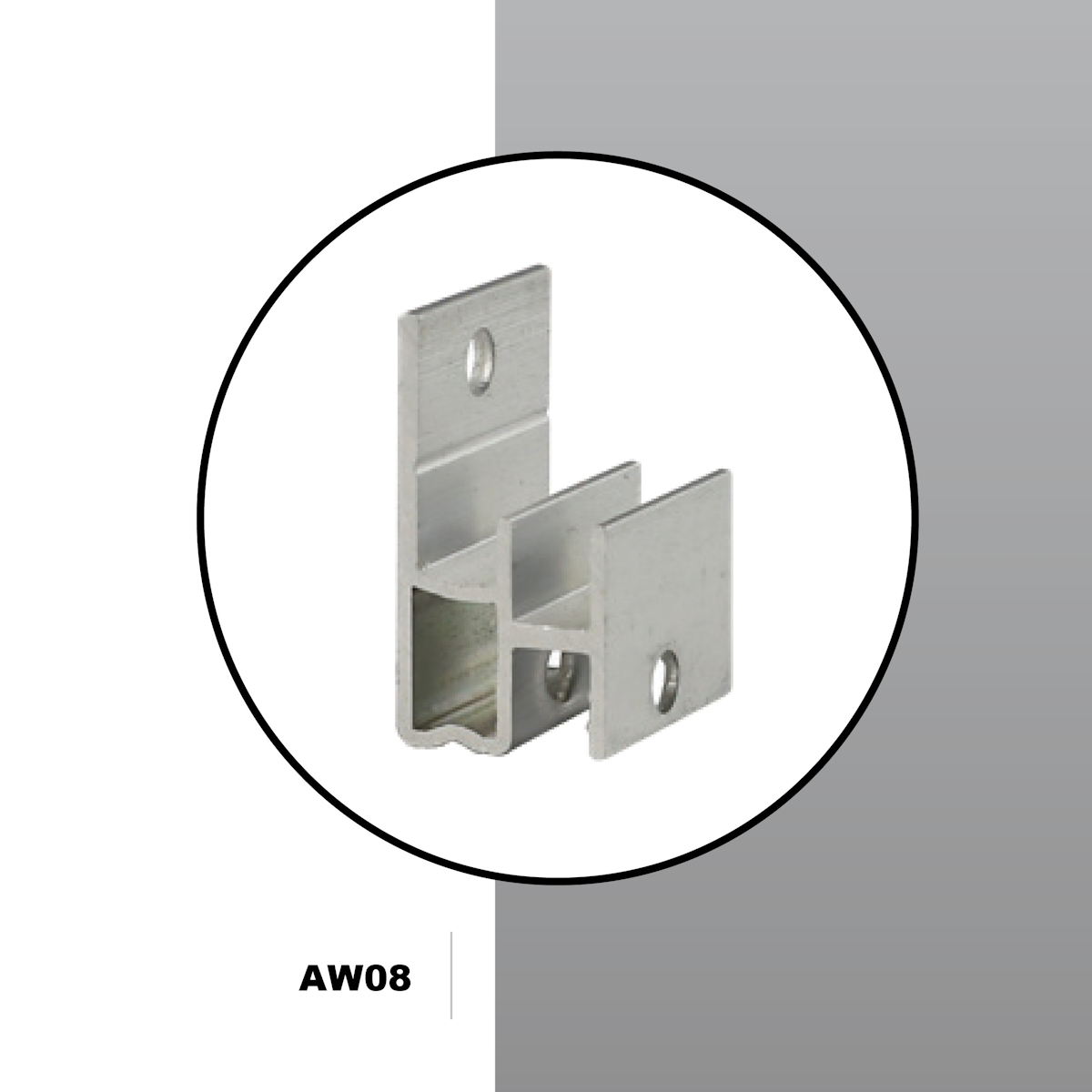 Image Attache de revêtement AW08 pour profilés UH61 et UH67 - Boite de 250 unités                                                                           