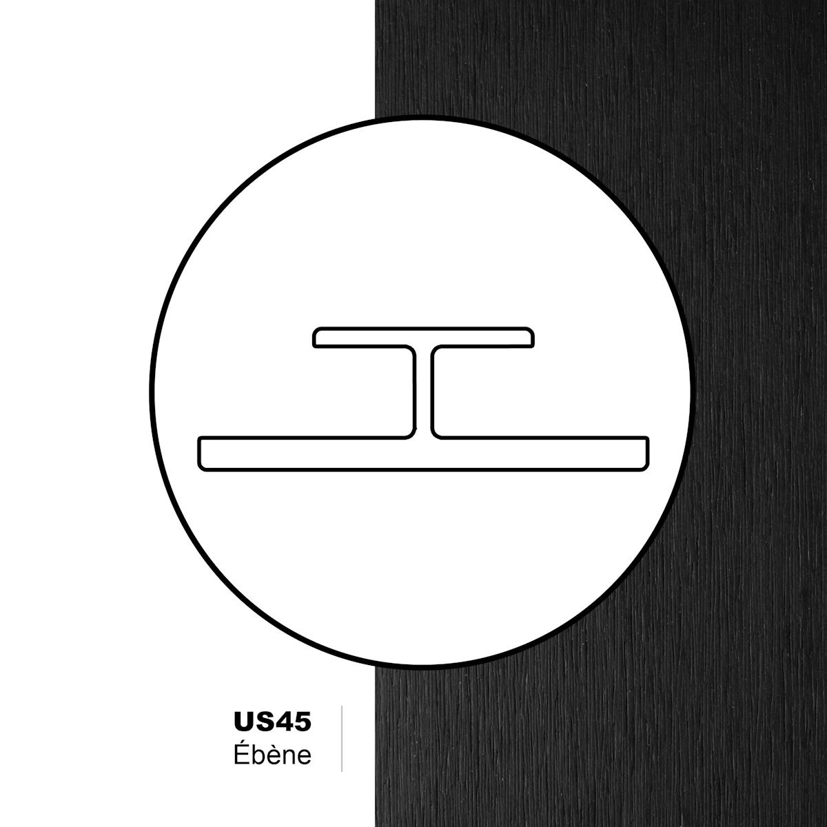 Image Moulure de transition US45 pour profilé Shiplap UH67 - 16pi - Ébène                                                                                   