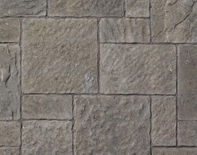 Image Pavé de béton modulaire mix Trafalgar 60mm de couleur Nuancé Gris Norvick de Permacon                                                                 