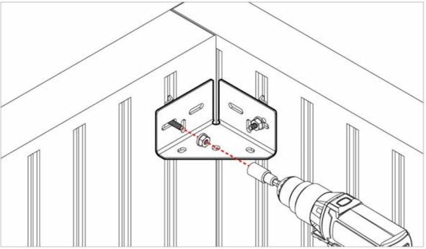 Installation of an outsidre corner for Artex system