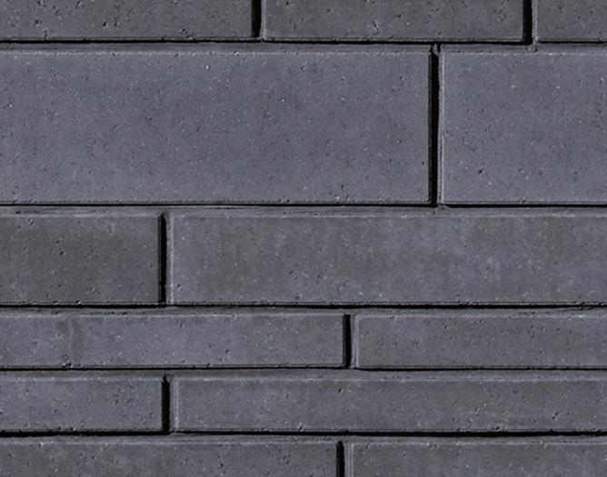 Image Pierre de béton Aria mixte 3 hauteurs (90mm / 102mm / 171mm) de couleur noir Rockland