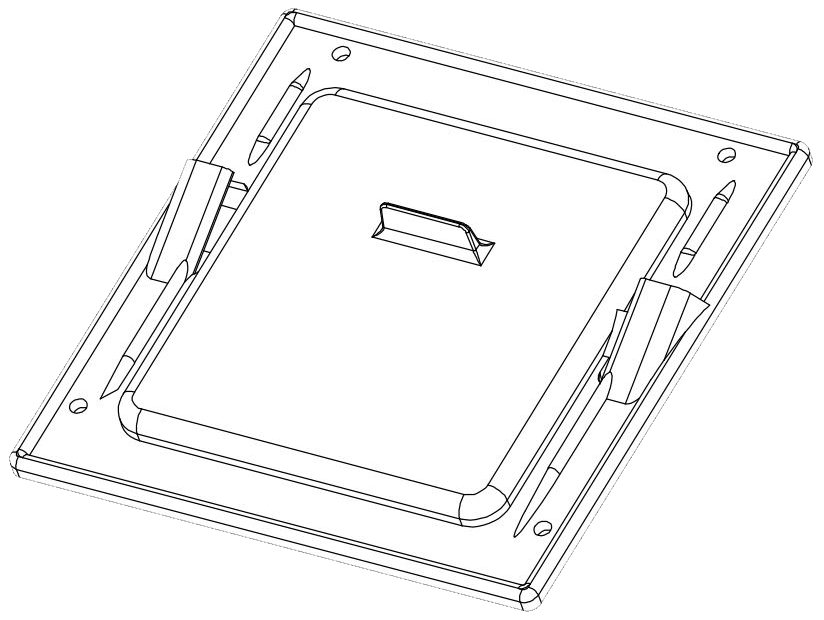 Image Porte de cheminée en fonte - 6po x 6po