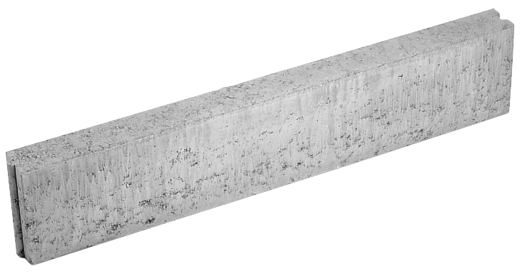 Image Universal Concrete Regular Curb - 3 1/8 '' x 8 '' x 39 ''