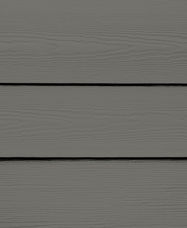 Image HardiePlank Fiber Cement Lap Siding - Cedarmill Finish - 6 1/4 '' - Aged Pewter