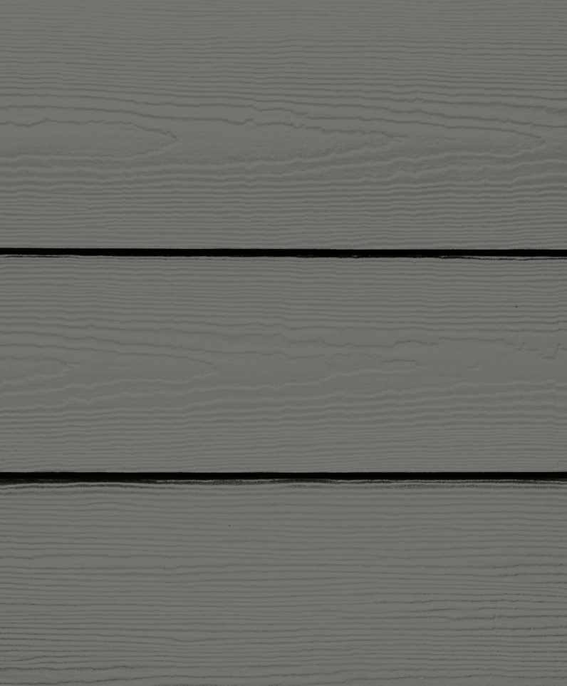 Image HardiePlank Fiber Cement Lap Siding - Cedarmill Finish - 8 1/4 '' - Aged Pewter