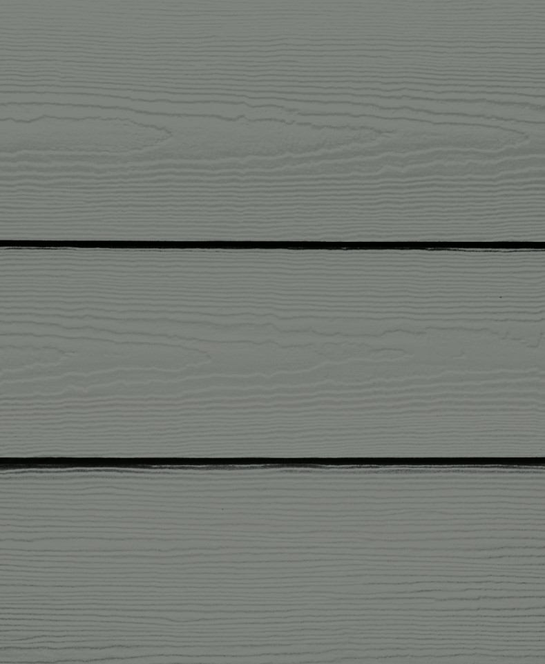 Image HardiePlank Fiber Cement Lap Siding - Cedarmill Finish - 6 1/4 '' - Grey Slate