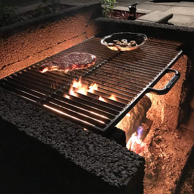 Image Grille à steak en fonte émaillée Feu Ardent