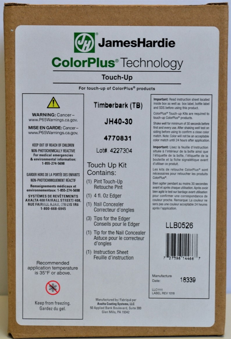 Peinture Écorce pour retouche de fibrociment