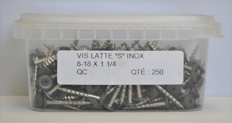 Image Vis à bois pour panneau HardiePanel - Inox #8 / 1 ¼" - Espresso